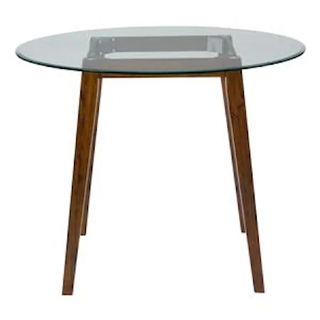 48" Round Counter Height Table with Glass Top